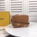 Fendi MINI CAMERA CASE leather bag 8BS019A apricot JH08686SL88