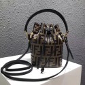 Fendi MON TRESOR Multicolor leather bag 8BT298A Black JH08572cJ39