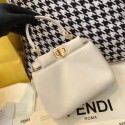 Fendi PEEKABOO ICONIC MINI nappa leather bag 8BN244 white JH08495vn84