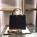 Fendi PEEKABOO REGULAR Handbag in black Roman leather 8BN304A JH08612ys25