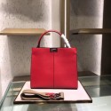 Fendi PEEKABOO REGULAR Handbag in red Roman leather 8BN304A JH08611LJ17