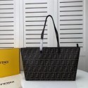 FENDI Shopper canvas bag F8008 brown JH08539fh25