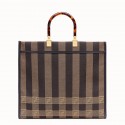 FENDI Shopper in brown fabric 8BH372 brown JH08555QZ36