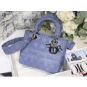 First-class Quality MEDIUM LADY D-LITE BAG Denim Blue Cannage Embroidery M0565OR JH06883Vu63