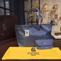 Goyard Y Doodling Calfskin Leather Tote Bag A36987 blue JH06679SP97