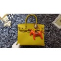 Hermes Birkin 30CM tote bags litchi leather H30 lemon JH01724Bi78