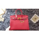 Hermes Birkin 35cm tote bag litchi leather H35 rose JH01700xf55