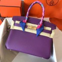 Hermes Birkin Tote Bag Original Togo Leather BK35 purple JH01521SS70