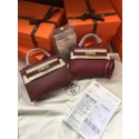 Hermes Kelly 19cm Shoulder Bags Epsom Leather KL19 fuchsia JH01173uB47