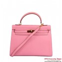 Hermes Kelly 32cm Top Handle Bag Pink Togo Leather Gold JH01358Vj56