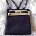 Hermes Kelly Ado Backpack H2398 Black JH01350fK95