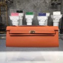 Hermes Kelly Clutch Epsom calfskin H0588 orange JH01490VQ41