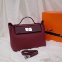 Hermes Kelly togo Leather Tote Bag H2424 Burgundy JH01260MM62