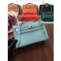 Hermes Mini Kelly Tote Bag Epsom leather 1707 Light blue JH01537Ga14