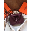 Hermes Original Halzan mini bag H069523 bordeaux JH01422pi25