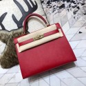 Hermes original Kelly Epsom Leather KL32 red JH01380Hu22