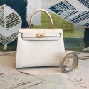 Hermes original Kelly Epsom Leather KL32 white JH01296eO46