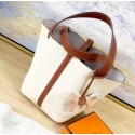 Hermes Picotin Lock 22cm Bags Litchi Leather HPT88 White JH01347eI70