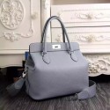 High Imitation 2016 hermes original leather toolbox handbag 3069 light blue JH01655mt35