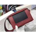 High Quality Celine frame Bag Original Calf Leather 5756 red.black JH06110GY92