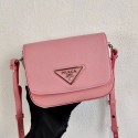 High Quality Fake Prada Saffiano leather mini shoulder bag 2BD249 pink JH04980WC64