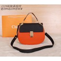 High Quality Imitation 2015 Chloe new models original litchi grain 1123 black&orange JH08982Cw85