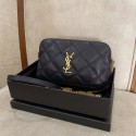 High Quality Imitation SAINT LAURENT Original Leather Shoulder Bag Y565041 black JH07802Cw85