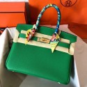 High Quality Replica Hermes Birkin Tote Bag Original Togo Leather BK35 green JH01524lk70