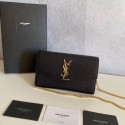 High Quality Replica SAINT LAURENT leather shoulder bag Y659193 black JH07784lk70