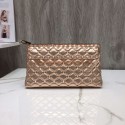 High Quality VALENTINO leather clutch 0125 Rose Gold JH09725My83