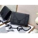 Hot Replica DIORAMA CALFSKIN CLUTCH S0328 black JH07055IG96