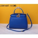 Imitation 1:1 2015 Fendi new model original sheepskin 520885 blue JH08795LT32