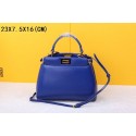 Imitation 1:1 2015 Fendi new model original sheepskin 520885 brilliant blue JH08801qd57