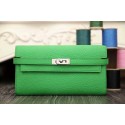 Imitation 2015 Hermes kelly wallet new model 051300 green JH01802sS26