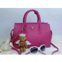 Imitation 2015 Prada tote bag 2278 rose JH05720bM57