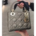 Imitation AAAAA MINI LADY DIOR-TAS VAN LAMSLEER CAL44500 Silver gray JH07234Af81