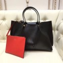 Imitation AAAAA VALENTINO Origianl leather tote 9099 black JH09594Af81