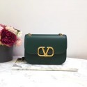 Imitation Best VALENTINO VLOCK Origianl leather shoulder bag 2222 green JH09585gt75