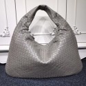 Imitation Bottega Veneta Calf leather Hobo Bag 5092 grey JH09340PU57