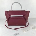 Imitation Celine Belt Bag Original Leather Tote Bag 9984 wine JH06193Rj35