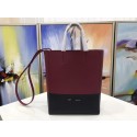 Imitation Celine CABAS Tote Bag 3365 wine with black JH06275vW26