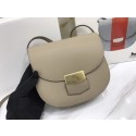 Imitation Celine Compact Trotteur Cattle leather Mini Shoulder Bag 1268 Khaki JH06177qN69