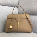 Imitation CELINE MEDIUM 16 BAG IN SATINATED CALFSKIN 187373 Khaki JH05976cg47