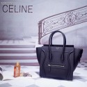 Imitation CELINE MICRO LUGGAGE HANDBAG IN LAMINATED LAMBSKIN 167793-7 JH05895LQ13