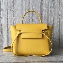 Imitation Celine mini Belt Bag Original Calf Leather A98310 yellow JH06042UW57