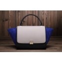 Imitation Celine winter best-selling model nubuck leather with original buckskin 3342 gray&black&brilliant blue JH06456VJ28