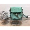 Imitation Chloe Faye original suede leather Backpack C4756 green JH08906aM93