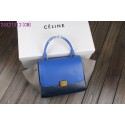 Imitation Designer 2015 Celine classic original leather 3345-1 brilliant blue&dark blue&gray JH06554Ss68