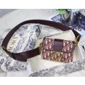 Imitation Dior 30 MONTAIGNE JACQUARD CANVAS BOX BAG M928 burgundy JH07182Rd46