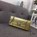 Imitation Dior Original Cowhide mini Shoulder Bag 3780 gold JH07570PU57